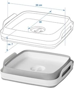 Opvouwbare Wasbak 18L - Met Stop - Afwasbak - Afwasteil - 30x30x20 Cm -Levensrandproducten 1014x1200