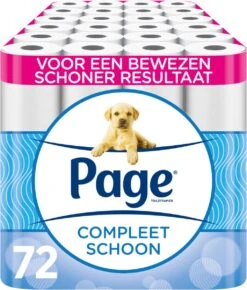 Page Toiletpapier - 72 Rollen - Compleet Schoon Wc Papier - Voordeelverpakking