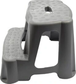 Grijs Kinderkrukje/opstapje Met 2 Treden 35 Cm - Keuken/badkamer Krukjes/opstapjes Voor Kinderen -Levensrandproducten 1081x1200 2