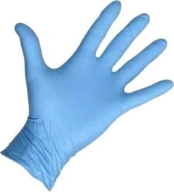 Merkloos Wegwerp Handschoenen - Nitril Handschoenen - Blauw - S - Poedervrij - 100 Stuks -Levensrandproducten 1091x1200 2