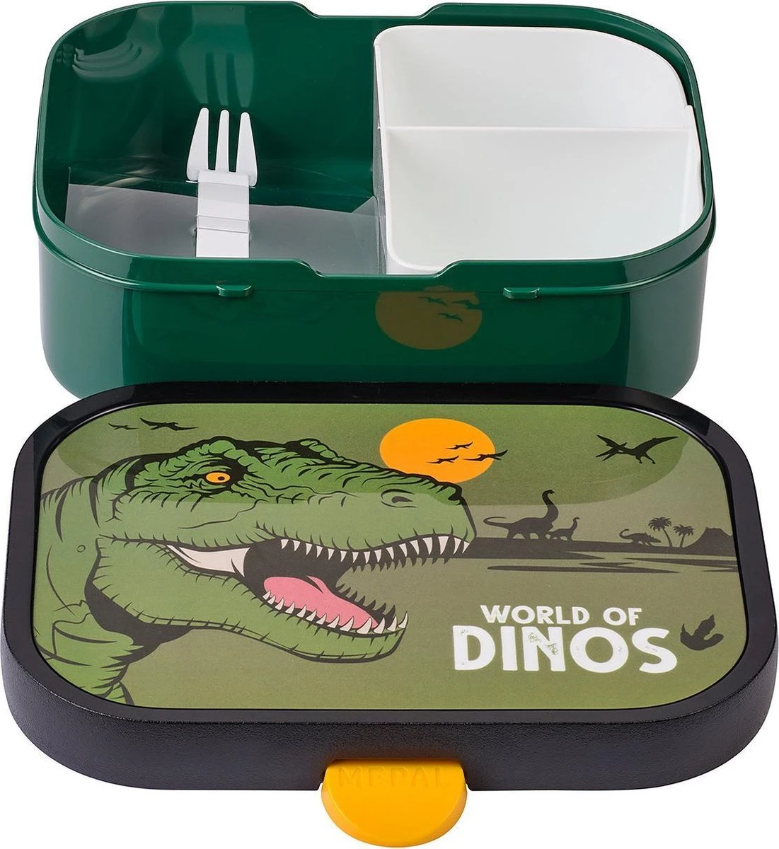 Mepal – Lunchset Campus (pu + Lb) – Pop-up Drinkfles En Broodtrommel Voor Kinderen – Dino – Bento Box – Lekvrij 3 Mepal – Lunchset Campus (pu + Lb) – Pop-up Drinkfles En Broodtrommel Voor Kinderen – Dino – Bento Box – Lekvrij - Afbeelding 3