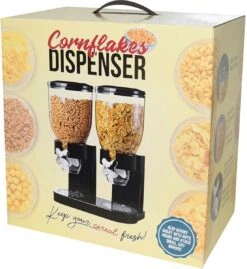 MikaMax Cornflakes Dispenser - Voorraadbus - Cornflakes Voorraadpot - Ontbijt Granendispenser - Zwart - 2 X 500 Gram -Levensrandproducten 1103x1200 2