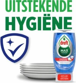8x Dreft Max Power Afwasmiddel Extra Hygiëne 370 Ml -Levensrandproducten 1104x1200