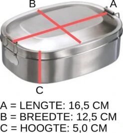 Mato Lunchbox - RVS - 175 X 126 X 60 Mm -Levensrandproducten 1109x1200 3