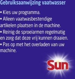 SUN® Sun Classic Normaal Vaatwaspoeder - 6 X 80 Wasbeurten - Voordeelverpakking -Levensrandproducten 1137x1200