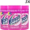 Vanish Oxi Action Colour Safe Base Poeder - Voor Witte En Gekleurde Was - 1,5kg X3