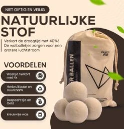 Drogerballen - Droogballen - Wasdrogerballen - Dryerballs - 6 Stuks - XL Formaat - Wol - Set -Levensrandproducten 1155x1200 2