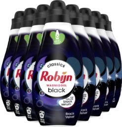 Robijn Klein & Krachtig Black Velvet Vloeibaar Wasmiddel - 8 X 19 Wasbeurten - Voordeelverpakking -Levensrandproducten 1156x1200