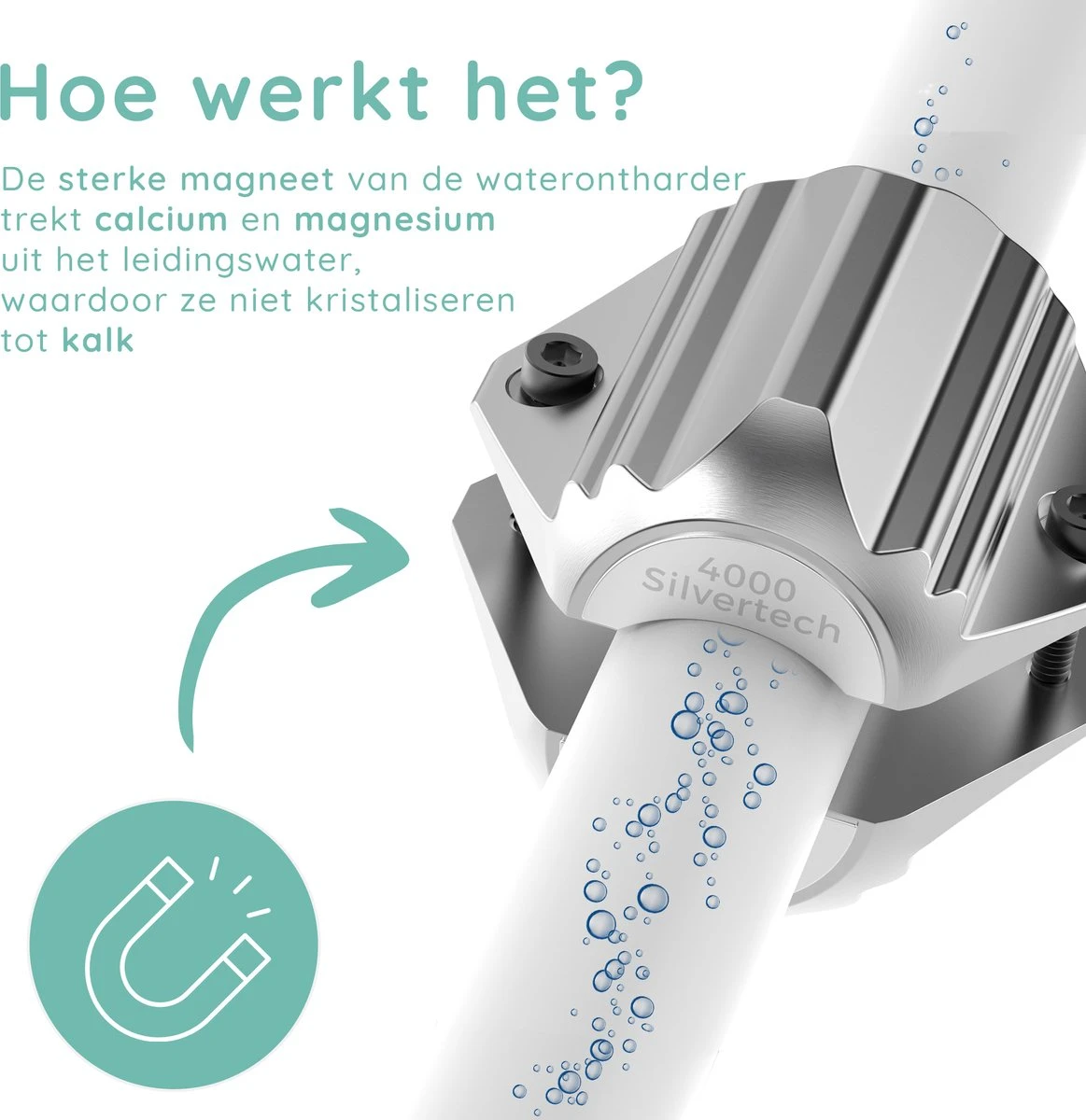 Jooba Magnetische Waterontharder - 1+1 GRATIS - Waterontharder Magneet - Waterontharder Waterleiding - Ontkalker - 4000 Silvertech - Waterontkalker - Antikalk Magneet - Kalkaanslag 7 Jooba Magnetische Waterontharder - 1+1 GRATIS - Waterontharder Magneet - Waterontharder Waterleiding - Ontkalker - 4000 Silvertech - Waterontkalker - Antikalk Magneet - Kalkaanslag - Afbeelding 7