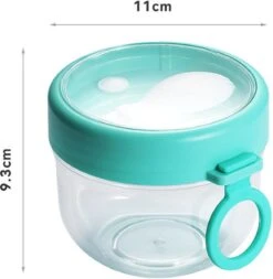 Deluqse Overnight Oats Potjes - Overnights Oats Beker - Set Van 3 - Oats Potjes - Overnight Oats Jar - Muesli Beker - Havermout Potjes -Levensrandproducten 1173x1200 4