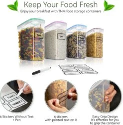 TNM Luxe Luchtdichte Voorraadbussen Set (4x2,5L) – Voorraadpotten - 4 Kleuren -Levensrandproducten 1180x1200 8