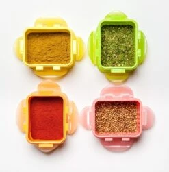 Lock&Lock (mini) Vershoudbakjes Set Met Deksel - Snackdoosjes - Snackbox - Set Van 4 Stuks - Kinderen - Lekvrij - BPA Vrij - Klein - 180 Ml - Multicolor -Levensrandproducten 1182x1200 1