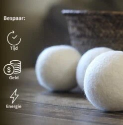 Droger Ballen Wol - Wasdroger Herbruikbare Wollen Droger Ballen - Droogballen Voor Snellere Droogtijd- Set 6 Stuks - Swilix -Levensrandproducten 1182x1200