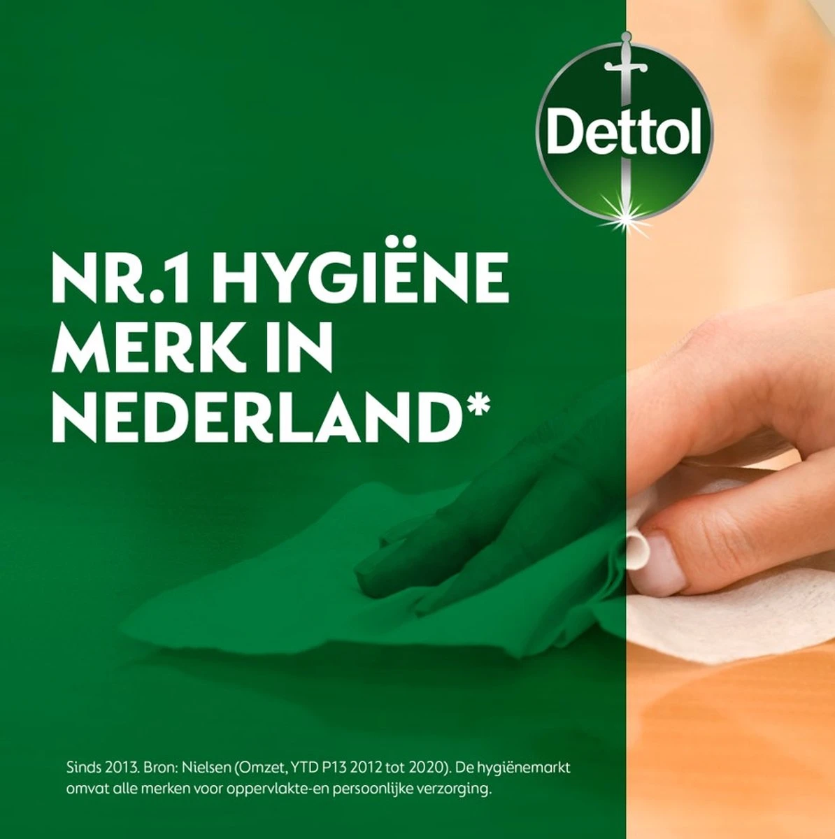 Dettol - Schoonmaakdoekjes - Power & Fresh - Kersenbloesem - 4 X 80 Stuks - Voordeelverpakking 9 Dettol - Schoonmaakdoekjes - Power & Fresh - Kersenbloesem - 4 X 80 Stuks - Voordeelverpakking - Afbeelding 9