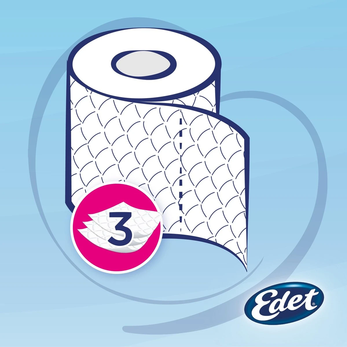 Edet Comfort Toiletpapier - 3-laags - 24 Rollen 3 Edet Comfort Toiletpapier - 3-laags - 24 Rollen - Afbeelding 3
