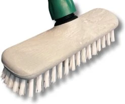 MAUS Luiwagen Met Steel - Schrobborstel 25 Cm. Polyamide Wit - Schrobber Met Steel - Made In EU -Levensrandproducten 1200x1002