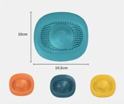 Heuts Goods - Gootsteenzeef - Gootsteenstop - Afvoerzeef - Afvoerstop - Spoelbal - Bad - Douchebak - Keuken - Wasbak - Badkuip - Siliconen - Donkerblauw -Levensrandproducten 1200x1006