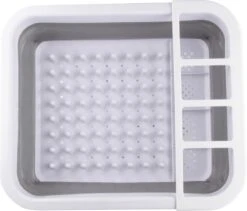 Merkloos Afdruiprek Voor Afwas - Afwasrek - Opvouwbaar - Inklapbaar - Compact - Vaatwasrek Met Bestekrekje -Levensrandproducten 1200x1024