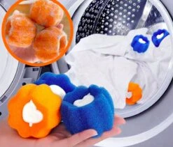 Merkloos Wasbol - Kat - Haarverwijderaar Voor Huisdieren - Haarverwijderaar - Wasbollen Voor Wasmachine - Wasbollen - 6 Stuks - Drogerballen. -Levensrandproducten 1200x1027