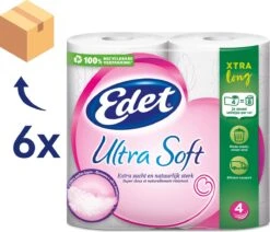Edet Ultra Soft Xtra Long 4-laags Toiletpapier - 24 = 48 Rollen 5 Edet Ultra Soft Xtra Long 4-laags Toiletpapier - 24 = 48 Rollen -Levensrandproducten 1200x1029 3