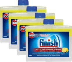 Finish Integrale Machinereiniger Citroen Vaatwasser - 4x 250 ML - Voordeelpak -Levensrandproducten 1200x1036