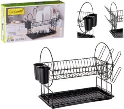 Maestro - Afdruiprek 2 Bestekrekken Wateropvangbak - 50cm -Levensrandproducten 1200x1051 1