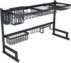 Sens Design Afwasrek Zwart - Afdruiprek - 82,5 Cm - RVS 11 Sens Design Afwasrek Zwart - Afdruiprek - 82,5 Cm - RVS -Levensrandproducten 1200x1054