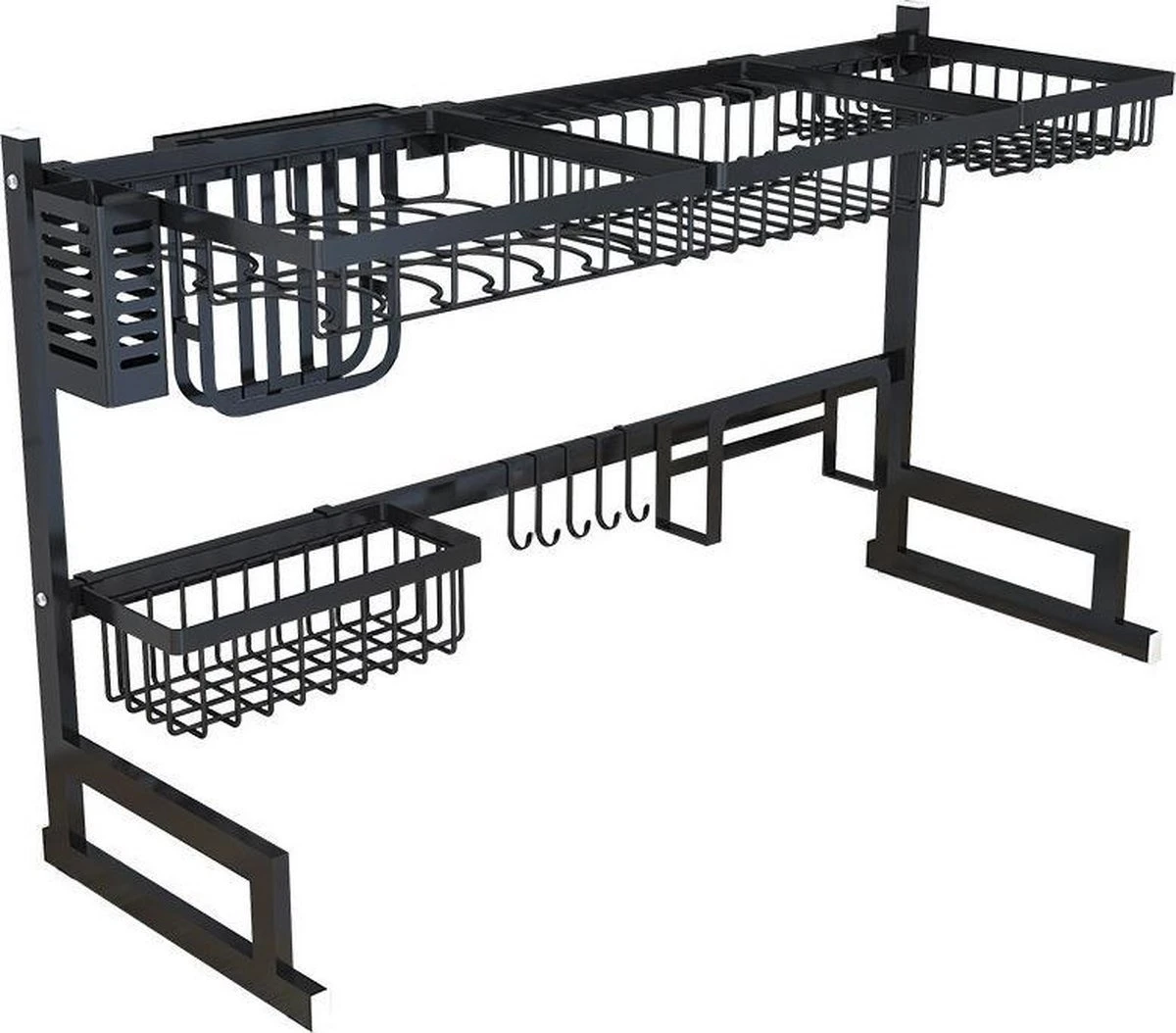 Sens Design Afwasrek Zwart - Afdruiprek - 82,5 Cm - RVS 5 Sens Design Afwasrek Zwart - Afdruiprek - 82,5 Cm - RVS - Afbeelding 5