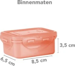 Lock&Lock (mini) Vershoudbakjes Set Met Deksel - Snackdoosjes - Snackbox - Set Van 4 Stuks - Kinderen - Lekvrij - BPA Vrij - Klein - 180 Ml - Multicolor -Levensrandproducten 1200x1064