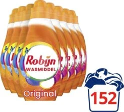 Robijn Klein & Krachtig Color Vloeibaar Wasmiddel - 8 X 19 Wasbeurten - Voordeelverpakking -Levensrandproducten 1200x1078