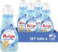 Robijn Classics Morgenfris Wasverzachter - 4 X 30 Wasbeurten - Voordeelverpakking
