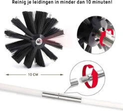 Kibani Schoorsteenborstel 9 Meter - Schoorsteenreiniger - Schoorsteenveger - Schoorsteenveegset - Schoorsteen Borstel - Veegkit - Borstelset Voor Boormachine - Boormachine -Levensrandproducten 1200x1085 3