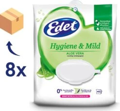 Edet Aloe Vera Vochtig Toiletpapier - 8 X 40 Stuks - Halfjaar Voorraad -Levensrandproducten 1200x1101 2