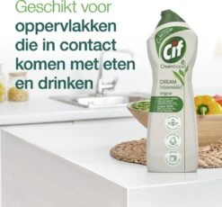Cif CleanBoost Cream Original Schuurmiddel - 8 X 750 Ml - Voordeelverpakking -Levensrandproducten 1200x1118 1