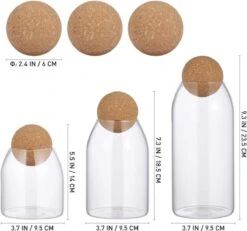 Igoods Helderglazen - Voorraadpot Met Kurkbal - Thee- En Koffiebus Met Bolvormig Houten Deksel - Voedselblikken - Keukenopslag - Opslagpotten 10 Igoods Helderglazen - Voorraadpot Met Kurkbal - Thee- En Koffiebus Met Bolvormig Houten Deksel - Voedselblikken - Keukenopslag - Opslagpotten -Levensrandproducten 1200x1121 2