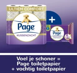 Page Vochtig Toiletpapier - 12 X 38 Stuks - Kussenzacht Vochtig Wc Papier - Voordeelverpakking -Levensrandproducten 1200x1138 3