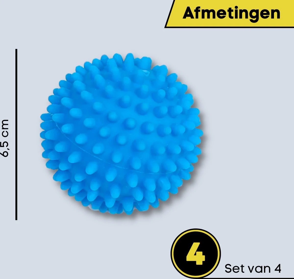 Merkloos 4x Wasdrogerballen - Drogerballen - Wasdroger Droogballen – Wasbol – Was Bal - Wasballen – Wasdroger - Ballen 4 Merkloos 4x Wasdrogerballen - Drogerballen - Wasdroger Droogballen – Wasbol – Was Bal - Wasballen – Wasdroger - Ballen - Afbeelding 4