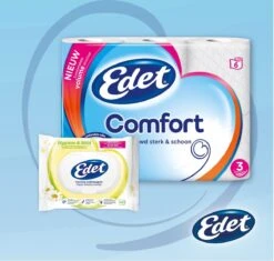 Edet Comfort Toiletpapier - 3-laags - 24 Rollen 8 Edet Comfort Toiletpapier - 3-laags - 24 Rollen -Levensrandproducten 1200x1140 2