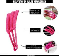 Jaloezie Reiniger - Lamellen Reiniger - Plumeau - Roze - Inclusief Voegenreiniger -Levensrandproducten 1200x1145 1