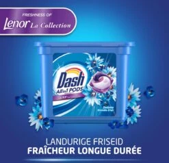 Dash All In 1 Wasmiddel Pods - Oceaanrust Wascapsules - Voordeelverpakking 3 X 40 Wasbeurten -Levensrandproducten 1200x1156