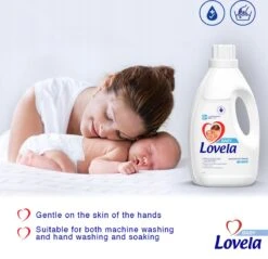 Lovela - Wasmiddel - Hypoallergene Melk - Voor Het Wassen Van Baby & Witte Kleding - 4,5l -Levensrandproducten 1200x1161