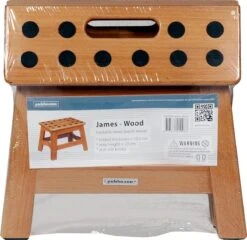 PUHLMANN - Inklapbare Kruk, JAMES, Hout, 23 Cm Hoog, Max 150 Kilo -Levensrandproducten 1200x1164 6