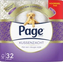 Page Toiletpapier - 32 Rollen - Kussenzacht Wc Papier (3-laags) - Voordeelverpakking -Levensrandproducten 1200x1167 3