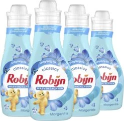 Robijn Classics Morgenfris Wasverzachter - 4 X 30 Wasbeurten - Voordeelverpakking -Levensrandproducten 1200x1169 2
