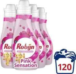 Robijn Summer Pink Wasverzachter - 4 X 30 Wasbeurten - Voordeelverpakking -Levensrandproducten 1200x1171