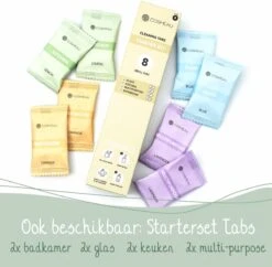 Cosmeau Schoonmaakmiddel Tabletten Cleaning Tabs Schoonmaak Tabs - Keukenreiniger - Badkamerreiniger Sanitair- Glasreiniger -Levensrandproducten 1200x1174 4