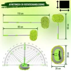 Merkloos Professionele Telescopische Wasborstel + Tonova Pen - Auto Schoonmaakborstel - Anti Slip - Auto, Caravan & Camper - Uitschuifbaar - Groen -Levensrandproducten 1200x1190 6