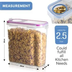 TNM Luxe Luchtdichte Voorraadbussen Set (4x2,5L) – Voorraadpotten - 4 Kleuren -Levensrandproducten 1200x1193 3