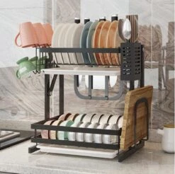 Doogo® Afdruiprek Met Lekbak 2 Laags – Inklapbaar - Muur Hangen Mogelijke - Afwasrek – Met 2 Lekbakken – Extra Accessories Voor Servies En Snijplanken - RVS 21 Doogo® Afdruiprek Met Lekbak 2 Laags – Inklapbaar - Muur Hangen Mogelijke - Afwasrek – Met 2 Lekbakken – Extra Accessories Voor Servies En Snijplanken - RVS -Levensrandproducten 1200x1195 2