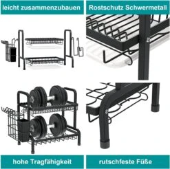 Dish Drying Rack Drainer Afdruiprek Metaal Afvoerafdruiprek Met Druppelbak Black Decker Droogrek Zwart Afdruiprek Brabantiaafdruiprek Metaal Muur -Levensrandproducten 1200x1197 19